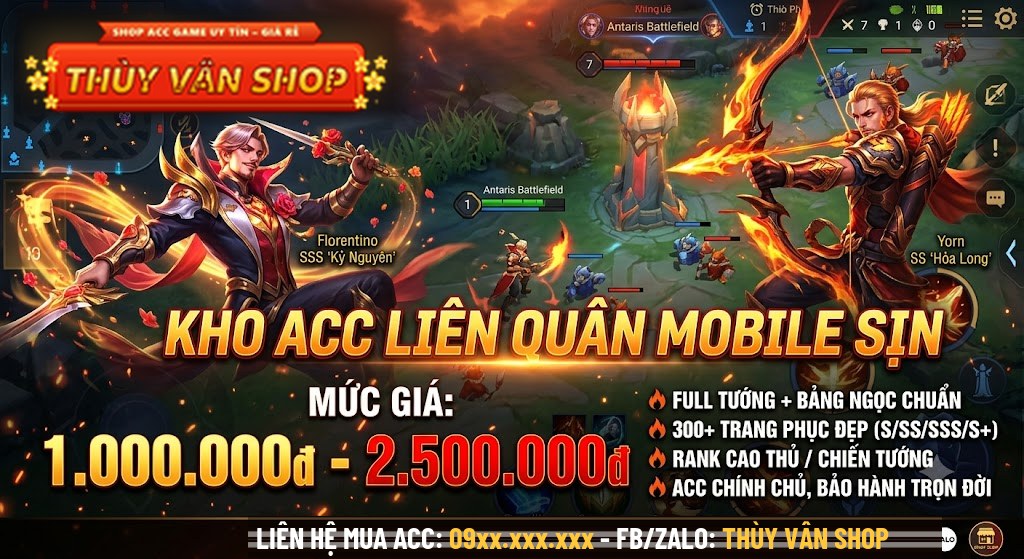 ACC 1 TRIỆU TỚI 2 TRIỆU 5