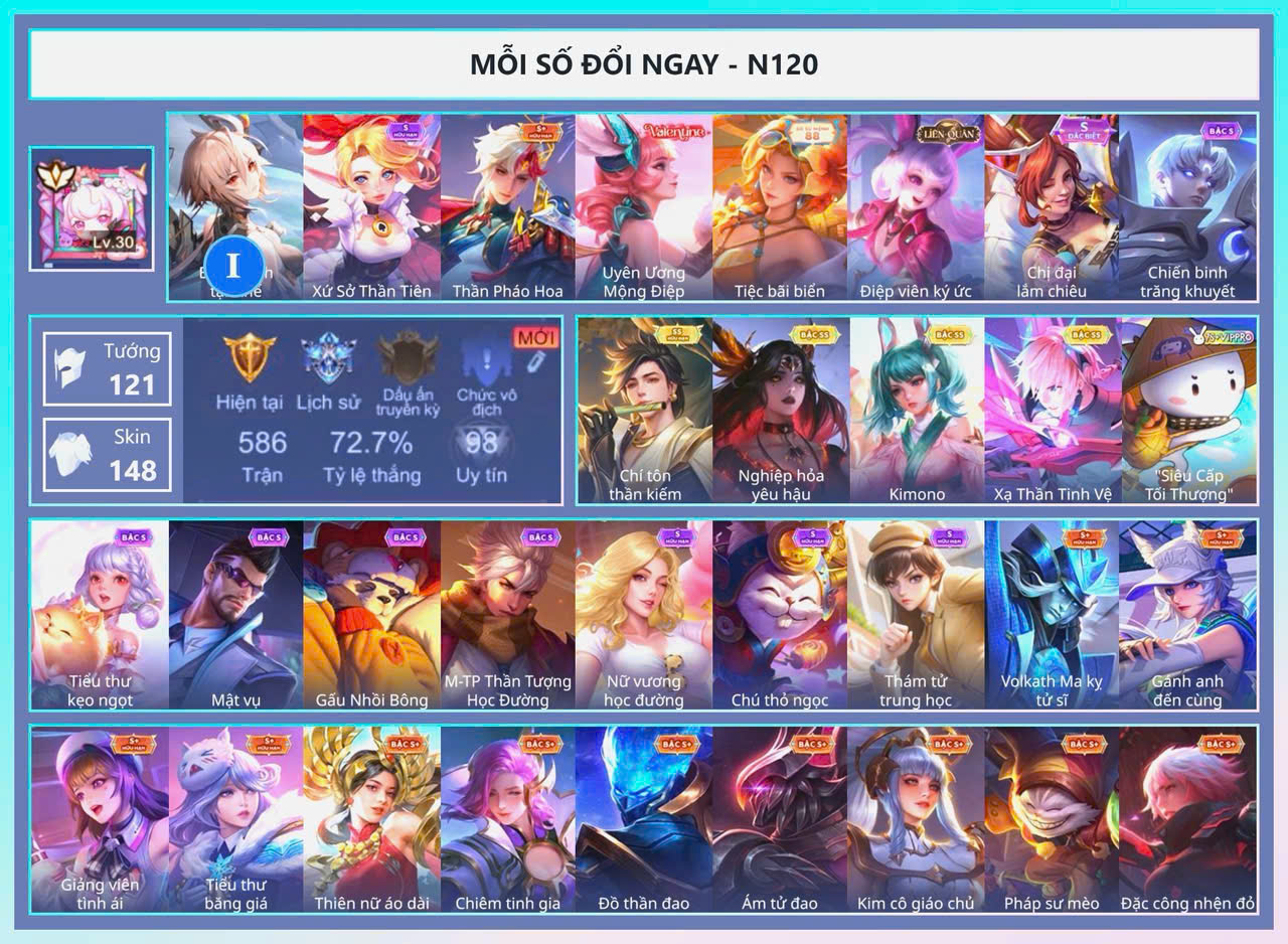 ACC SẲN RANK SẲN TƯỚNG GIÁ RẺ 11