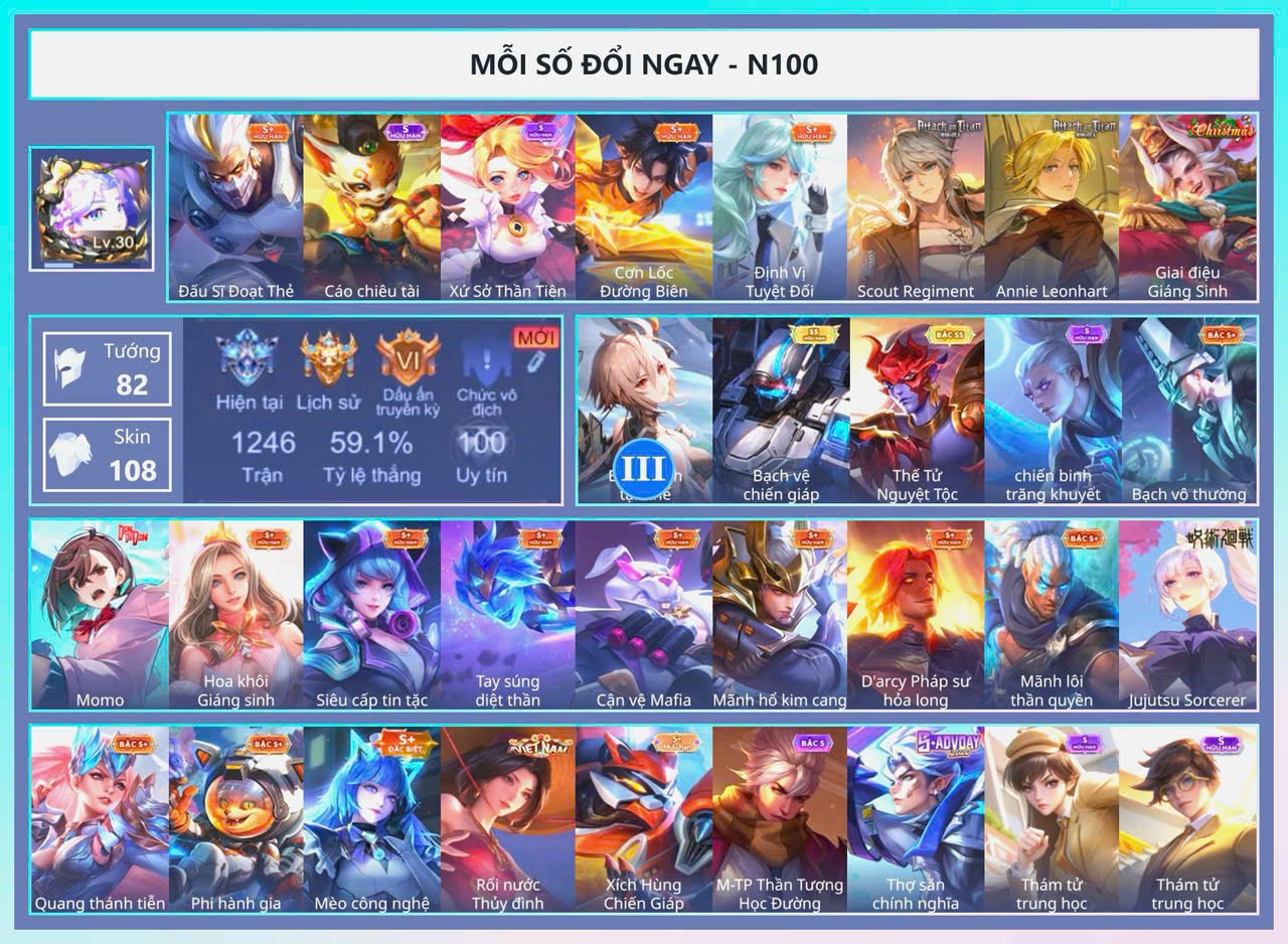 ACC SẲN RANK SẲN TƯỚNG GIÁ RẺ 12