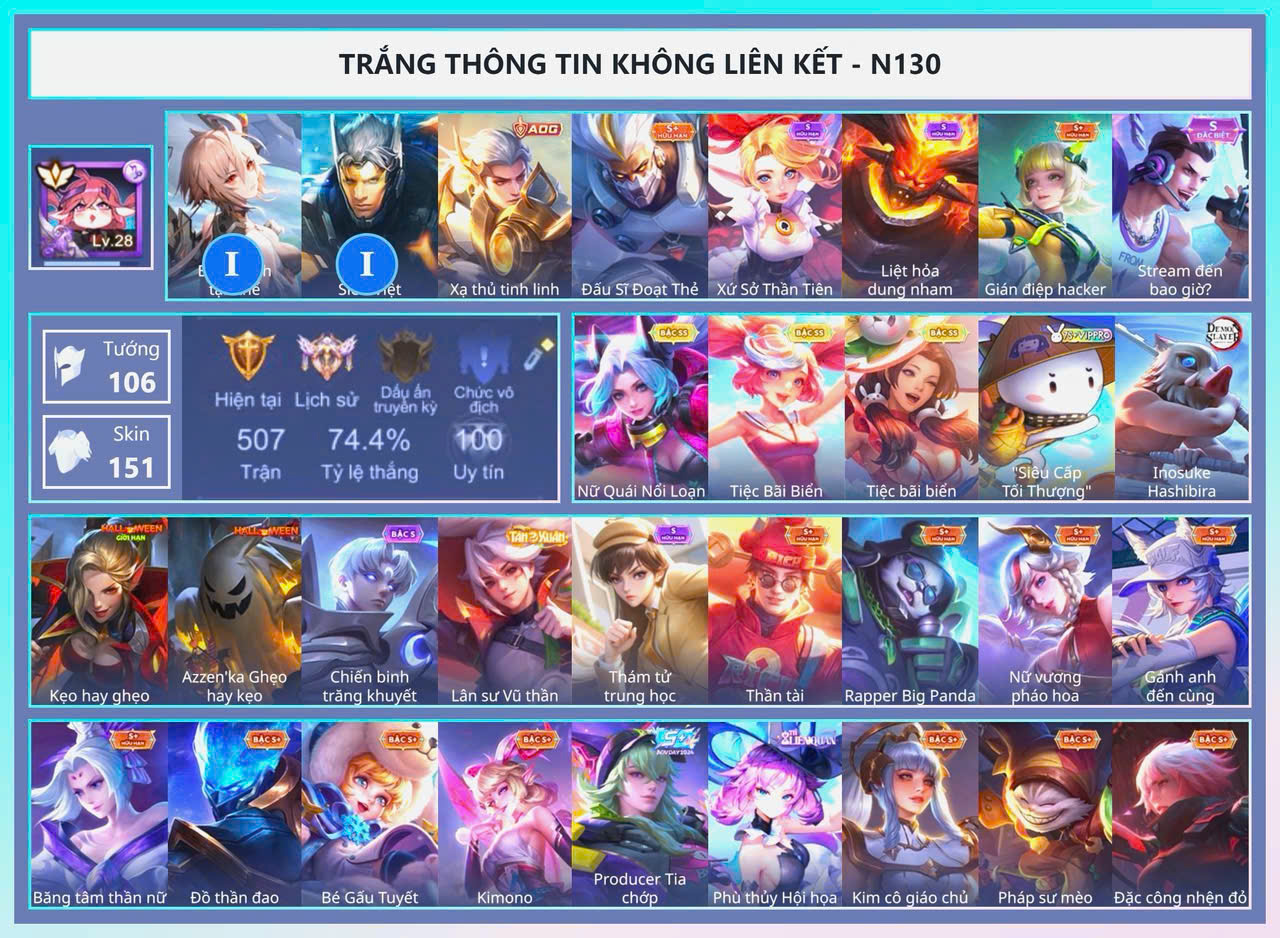 ACC SẲN RANK SẲN TƯỚNG GIÁ RẺ 17
