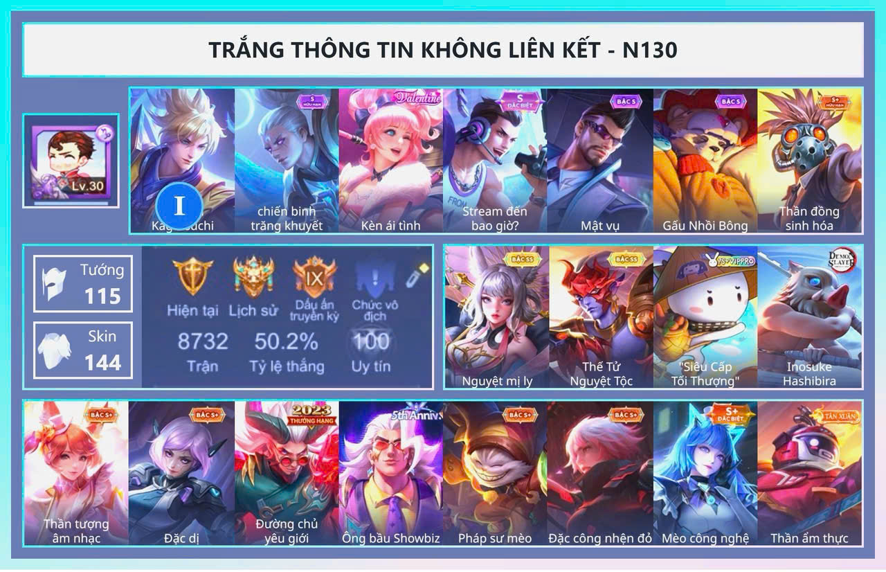ACC SẲN RANK SẲN TƯỚNG GIÁ RẺ 18