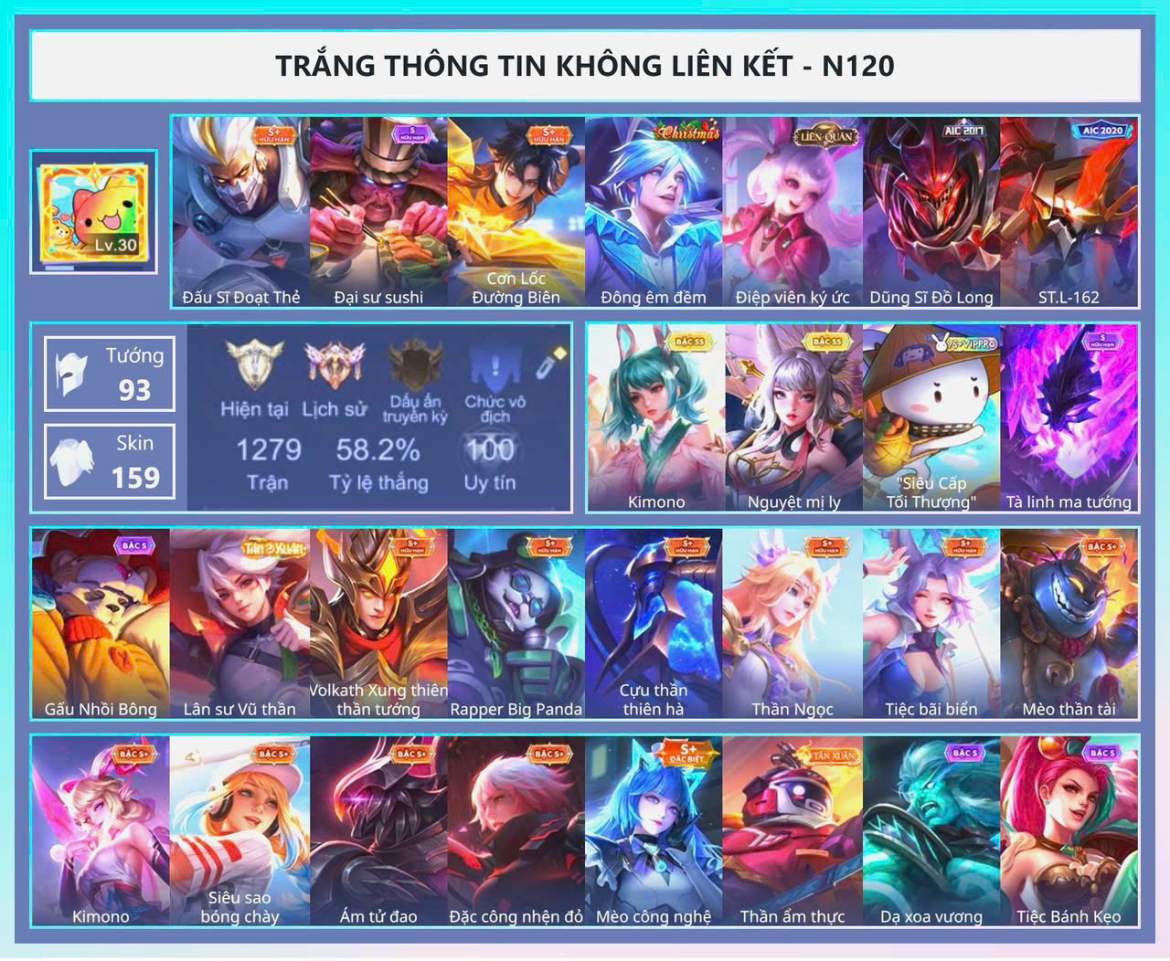 ACC SẲN RANK SẲN TƯỚNG GIÁ RẺ 19