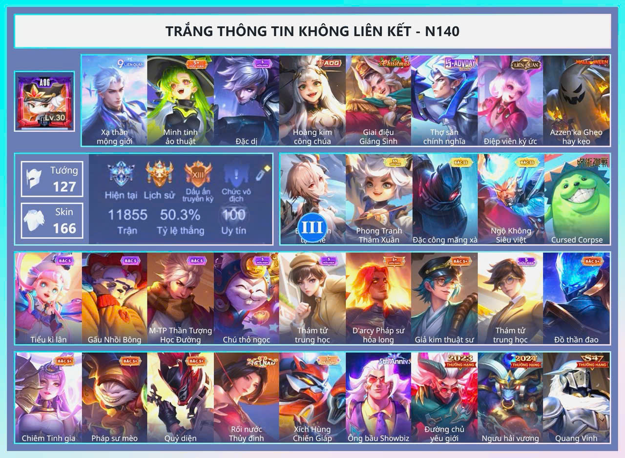 ACC SẲN RANK SẲN TƯỚNG GIÁ RẺ 21