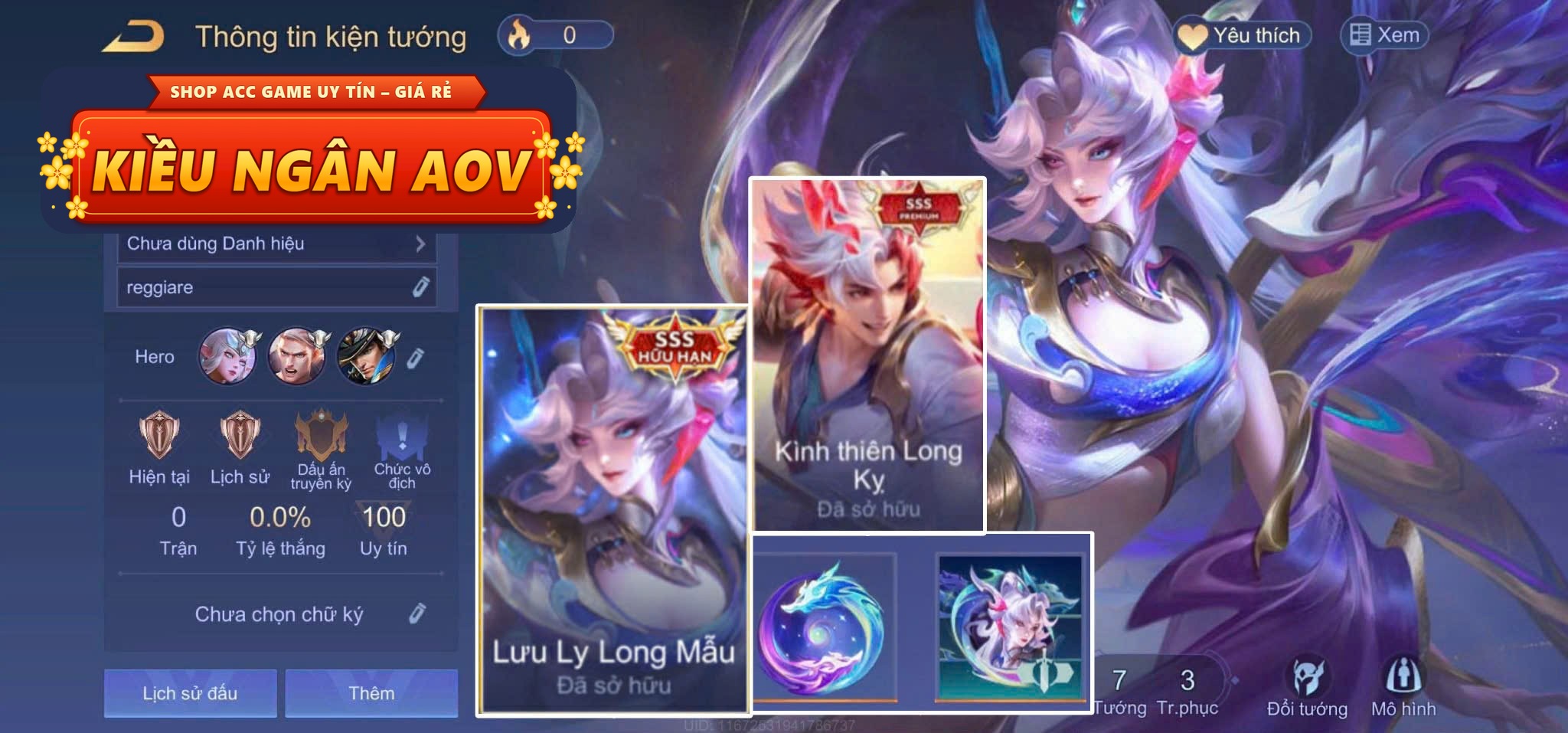 veres lưu ly long mẫu,bijan kình thiên long kỵ